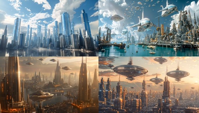 【4K高清】科幻机械未来城市合集