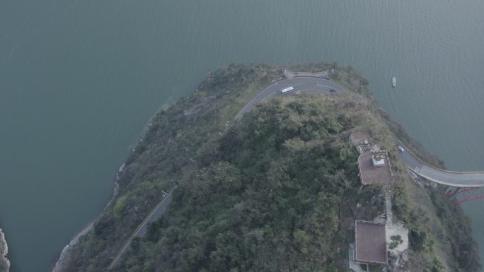 湖北宜昌长江三峡库区4K航拍log素材