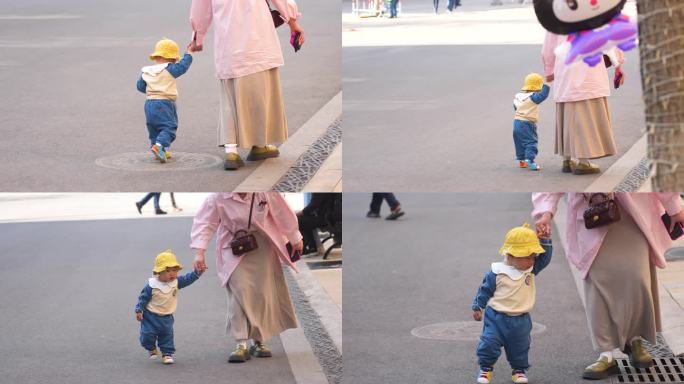 学走路的宝宝，迈出人生第一步