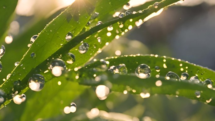 清晨的雨露