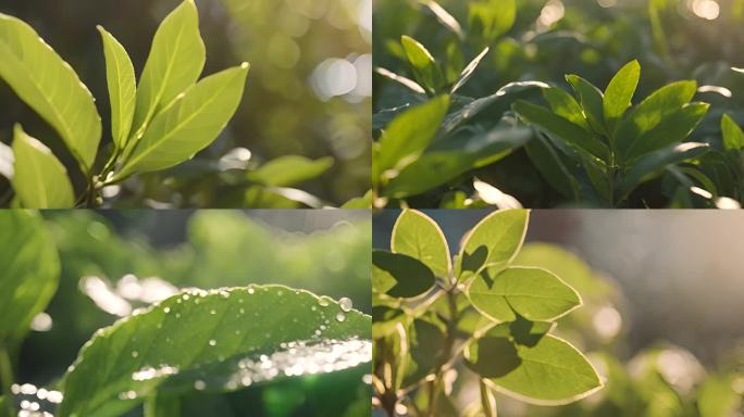 阳光雨露 水滴植物