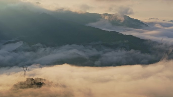 江西风景 江西风光 云海云雾航拍