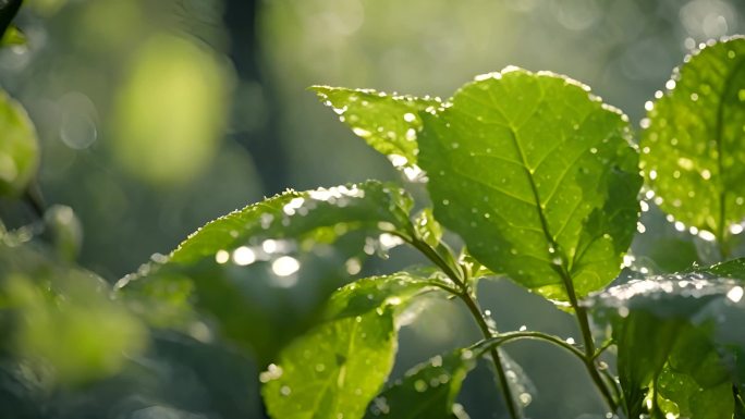 唯美植物叶片