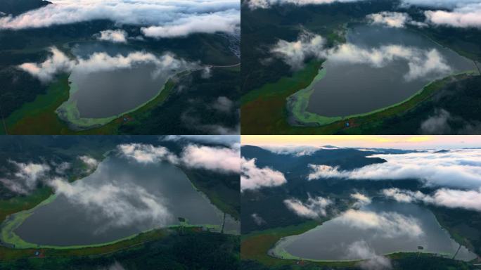 柴河火山同心天池云海