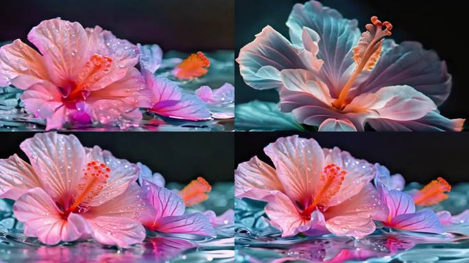 紫荆花的花朵颜色鲜艳如彩虹般绚烂美丽3