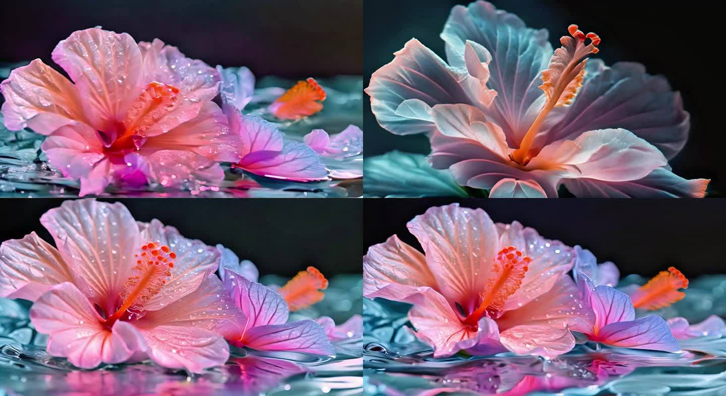 紫荆花的花朵颜色鲜艳如彩虹般绚烂美丽3