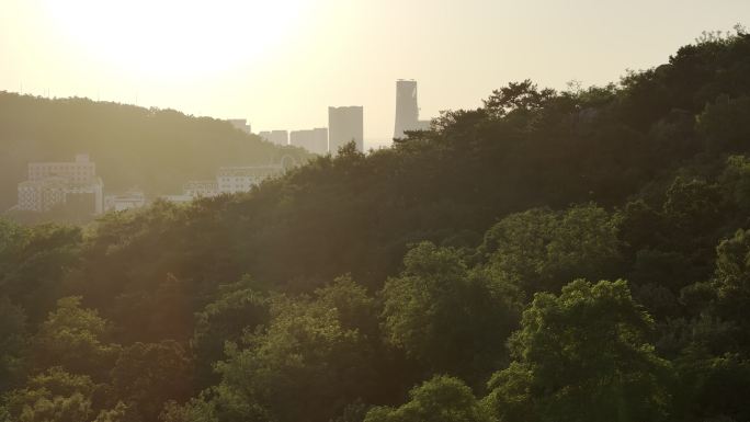 青岛电视塔附近的山