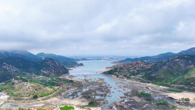 崂山水库云彩固定延时4k