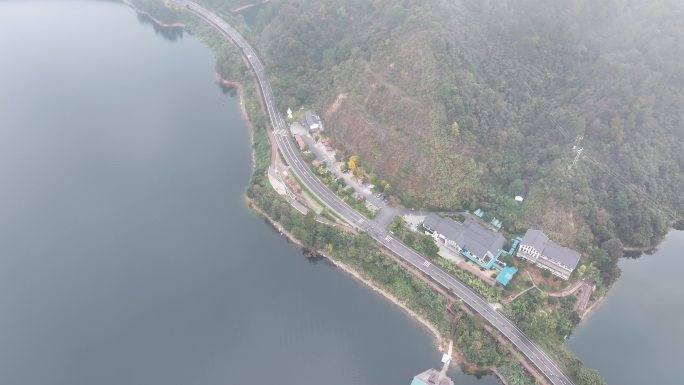 4K-Log-航拍千岛湖上江埠观景台