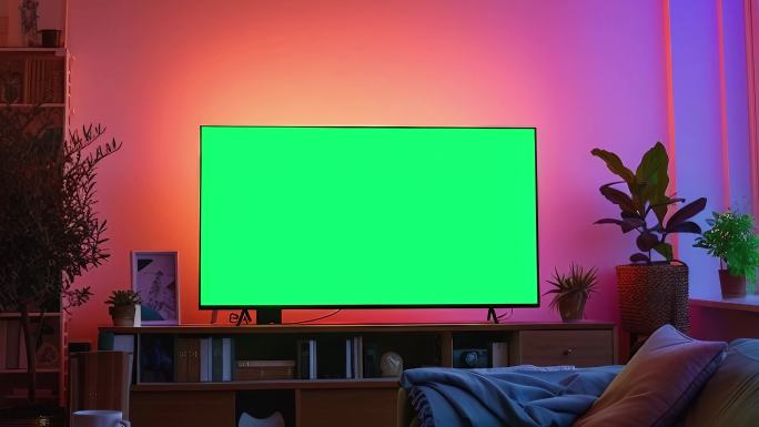客厅电视绿幕