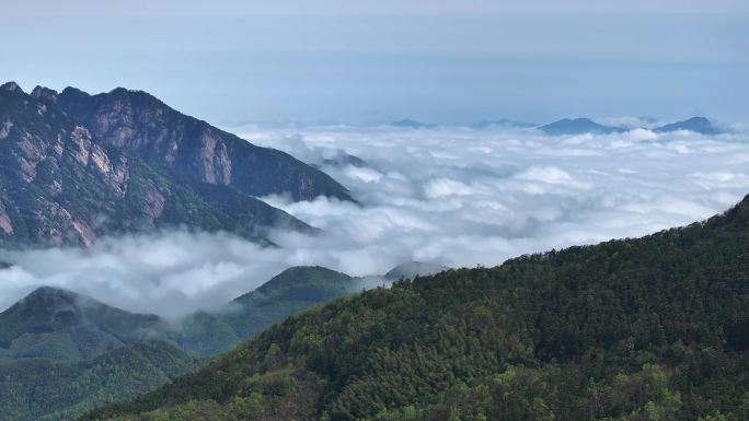 黄山云海航拍