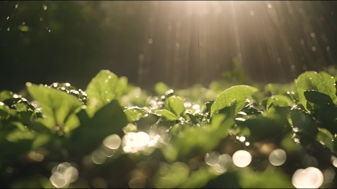 谷雨 阳光雨露 自然风光