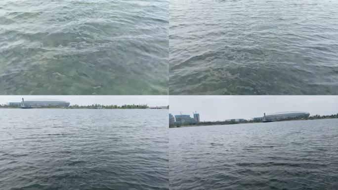 东安湖唯美的湖水水波纹