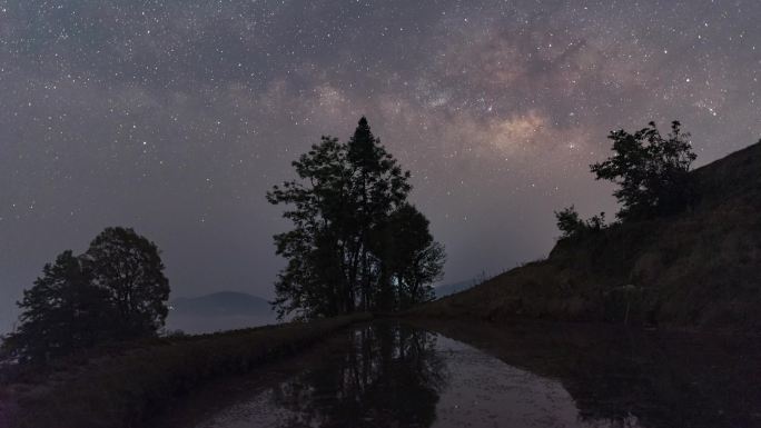 云南元阳梯田星空银河1