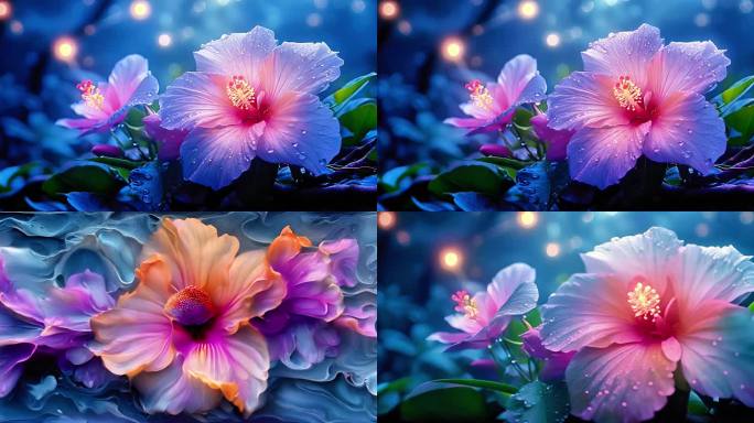 紫荆花的花朵颜色鲜艳如彩虹般绚烂美丽动人
