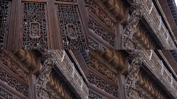 雕花 木雕 中式建筑 建筑美学 中国风