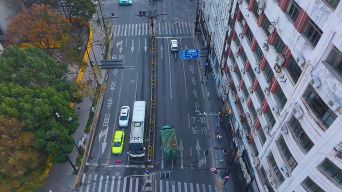 上海黄浦区河南中路航拍风景街道街景街头城