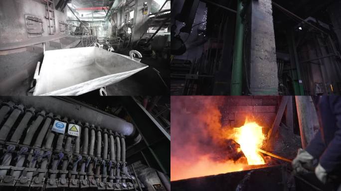 锡矿石冶炼工厂提炼熔炉冶炼锑锭12