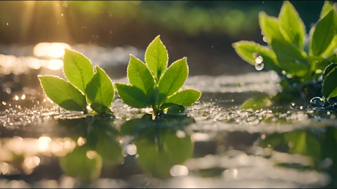 清晨的阳光 大自然