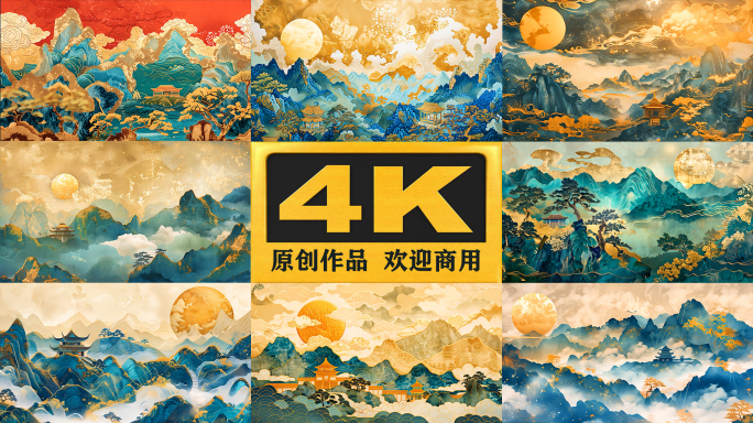 【4K】《上春山》中国山水背景