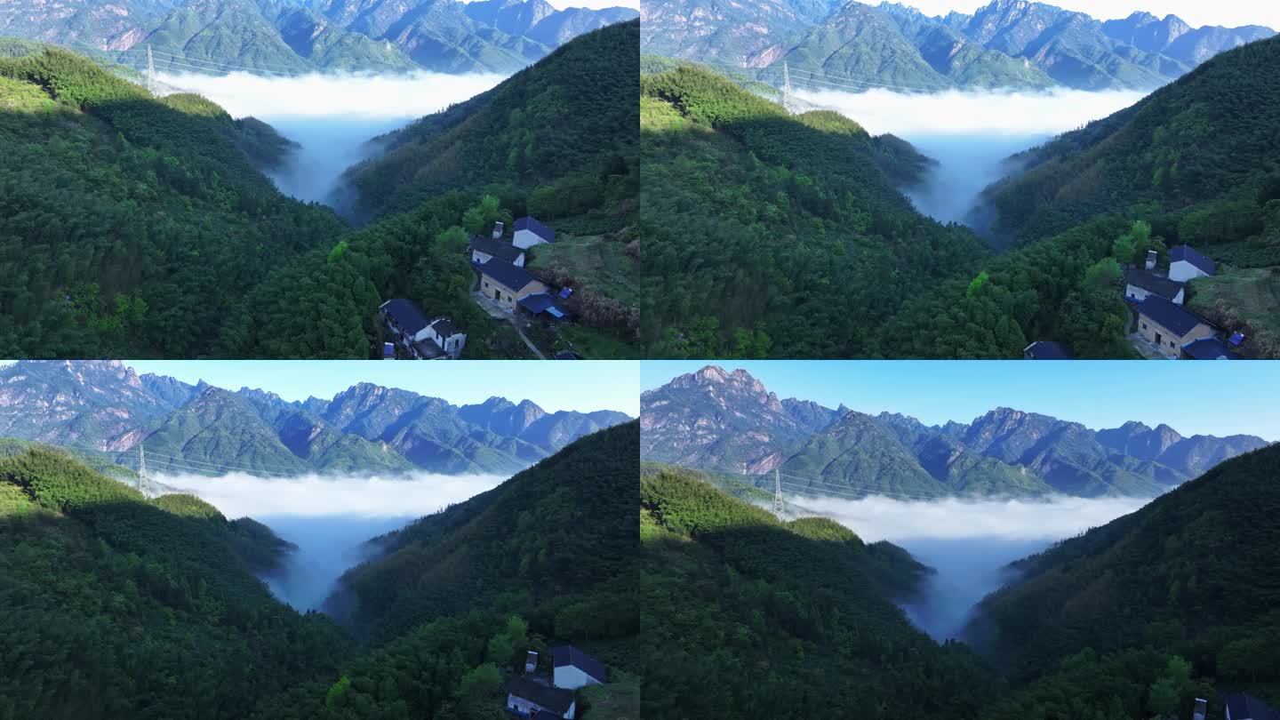 黄山云海航拍