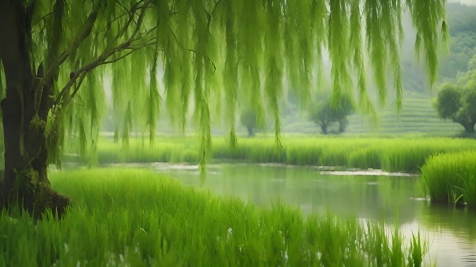 青色自然风景寺庙庙宇背景