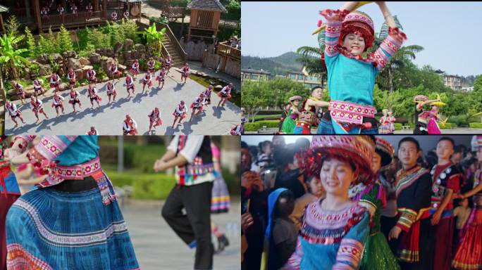 少数民族跳舞苗族拉祜族