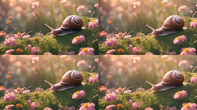 鲜花蜗牛