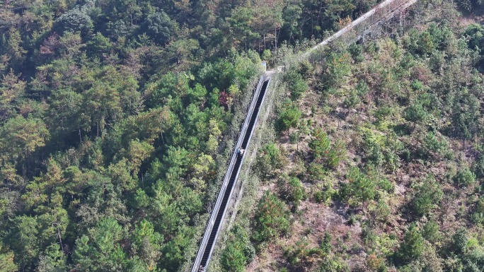 4K-Log-航拍无痛感爬山，天屿山电梯