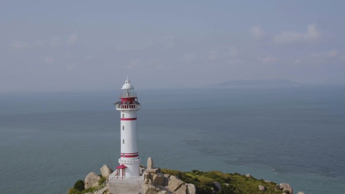 灯塔 海洋 海岸 航拍 海岸线 空镜