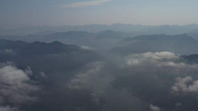 4K-Log-航拍杭州千岛湖云海仙境