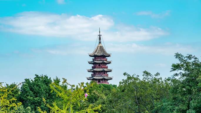 苏州_报恩寺_北寺塔延时素材004