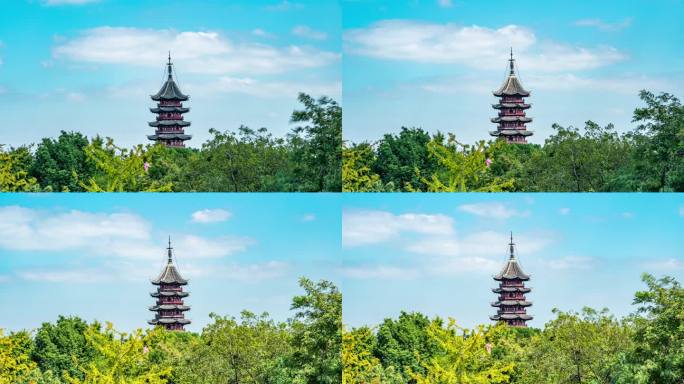 苏州_报恩寺_北寺塔延时素材004