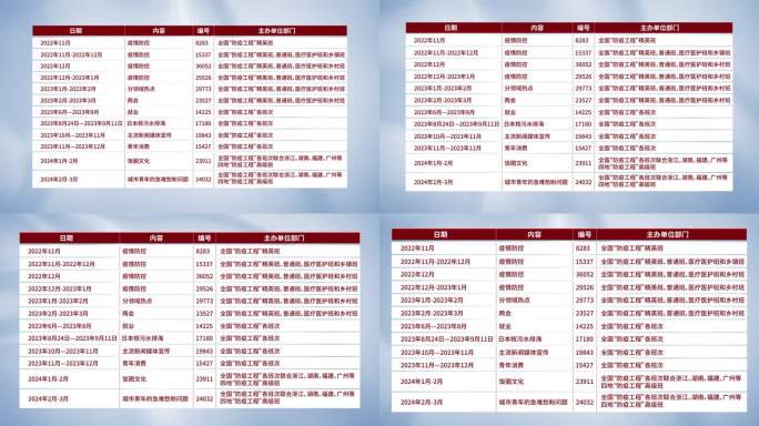 干净简约信息专报栏