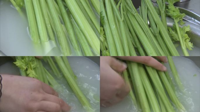 蔬菜 芹菜茎秆 淘米水 清洗芹菜茎秆
