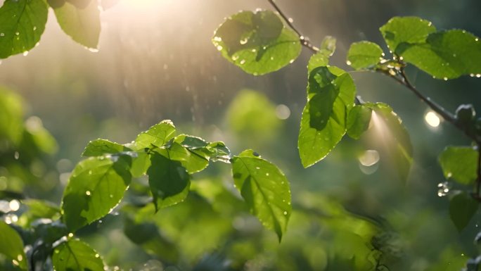 唯美雨后大自然