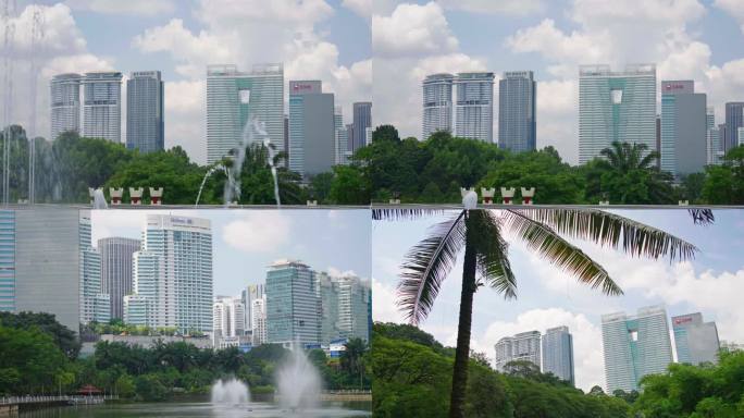 热带城市空镜头 4K