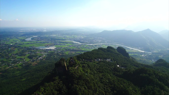 江油窦圌山窦团涪江六峡美景4k