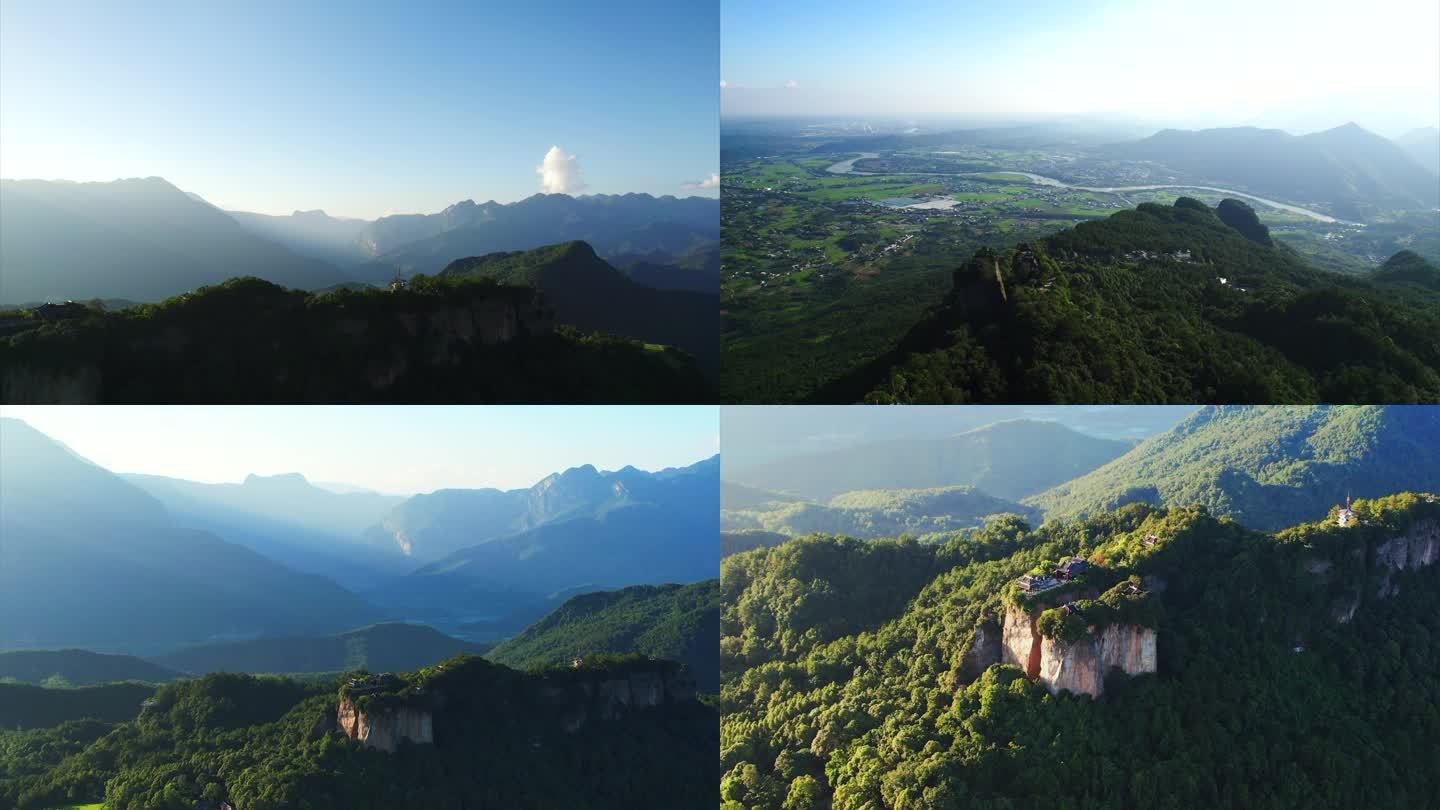 四川绵阳江油窦圌山窦团涪江六峡美景4k