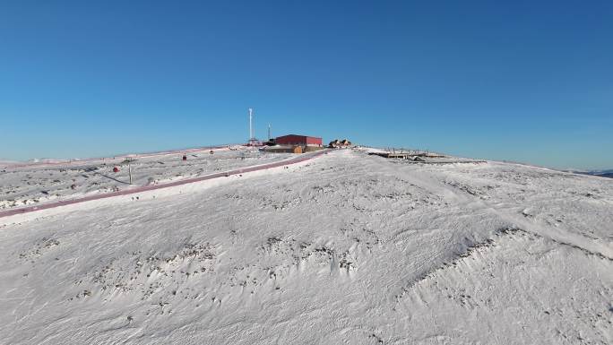 可可托海滑雪场山顶航拍