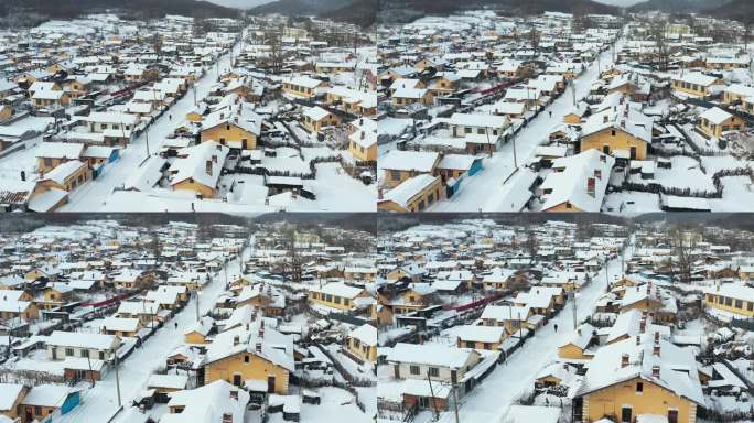 横道河子冬季航拍