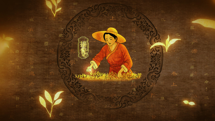 中国风茶文化片头AE模板