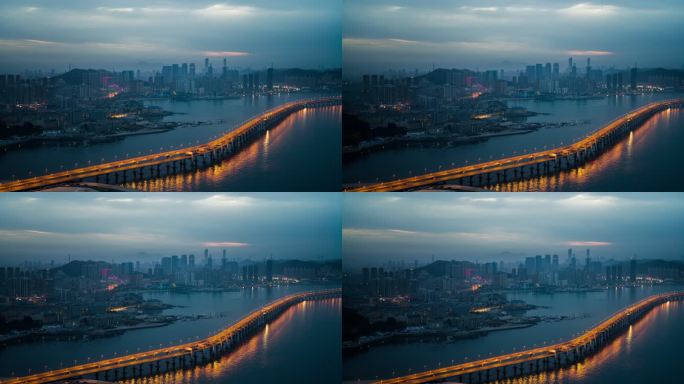 【高清8K】大连跨海大桥航拍