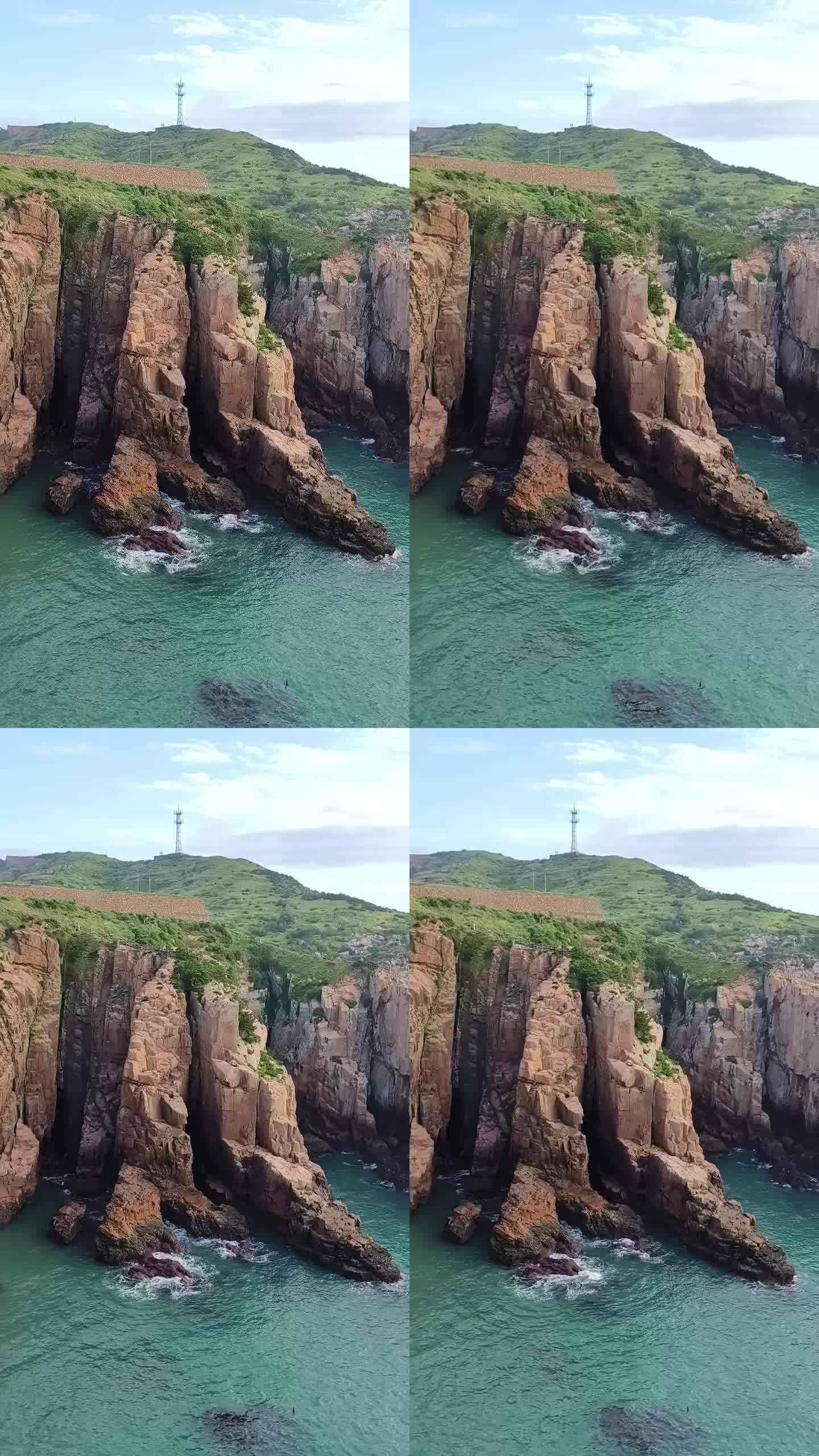 山崖与海