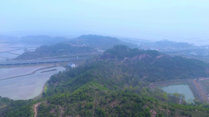 4K航拍短片.台州三门县蛇蟠岛滩涂