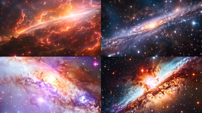 太空银河系星云恒星十二星座