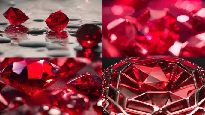 红宝石 钻石 珠宝首饰