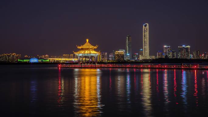 苏州_金鸡湖景区_湖心亭