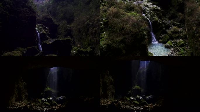 四姑娘山瀑布 瀑布 峡谷 丁达尔