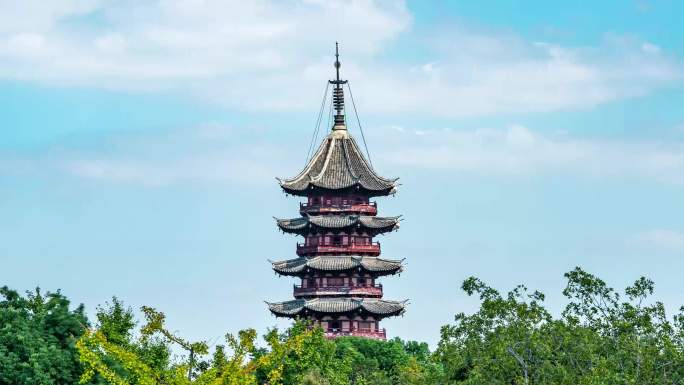 苏州_报恩寺_北寺塔延时素材005